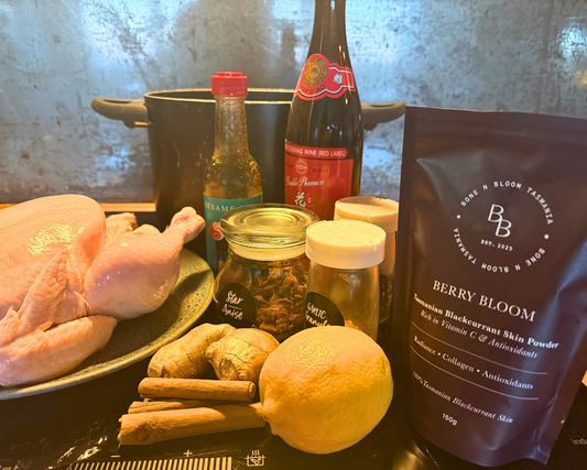 Berry Bloom Poached Chicken & Nourishing Broth