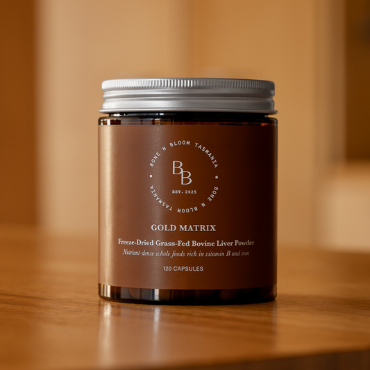 Gold Matrix - Organically Produced Grass-Fed Beef Liver Capsules