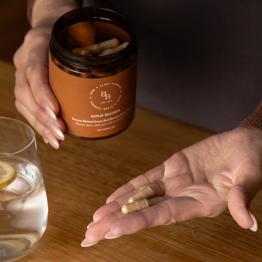 Gold Matrix - Organically Produced Grass-Fed Beef Liver Capsules