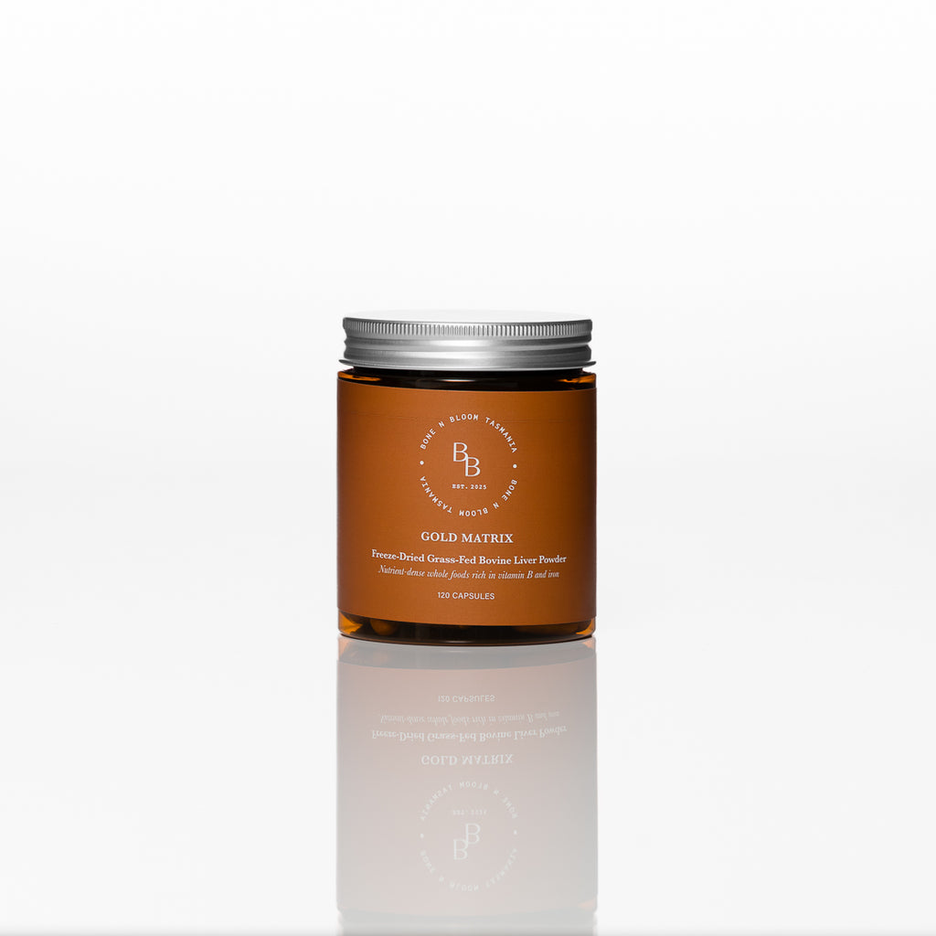 Gold Matrix - Organically Produced Grass-Fed Beef Liver Capsules