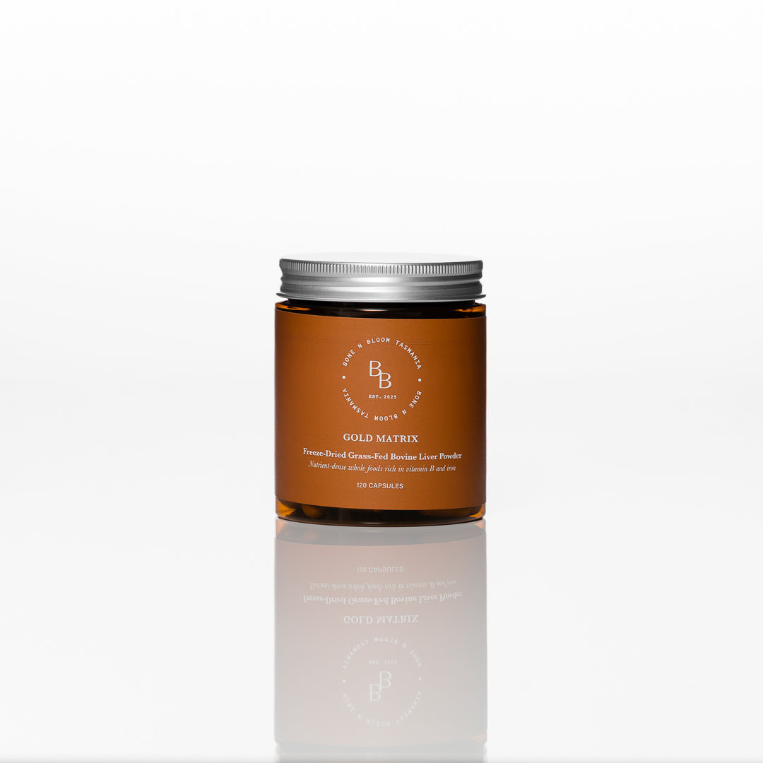 Gold Matrix - Organically Produced Grass-Fed Beef Liver Capsules
