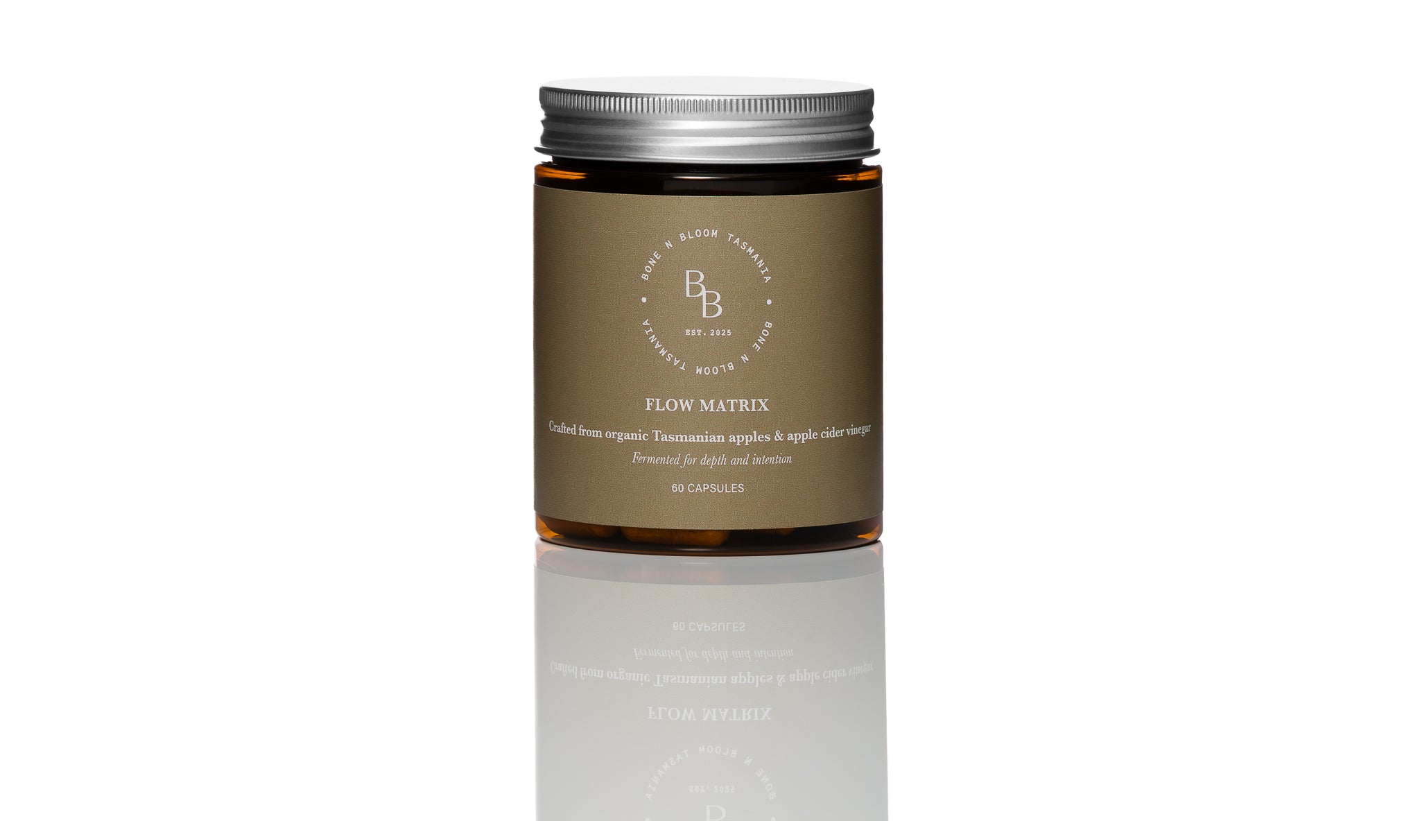 FLOW MATRIX - Organically Grown Tasmanian Apple Cider Vinegar | 60 x 500mg Capsules