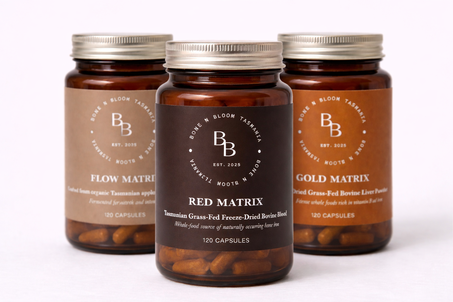 THE FOUNDERS CORE RESTORE TRIO – Red + Gold + Flow Matrix Bundle