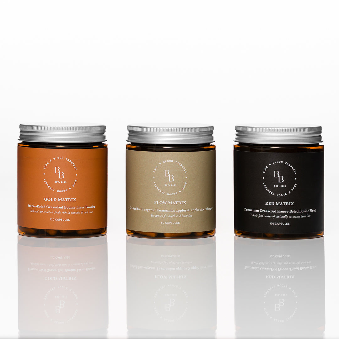 The Founders Core Restore TRIO – Red + Gold + Flow Matrix Bundle